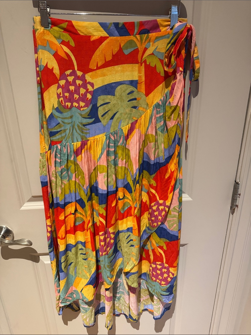 Vibrant Tropical Print Women's Skirt - Multicolor